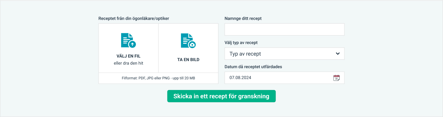 Discount voucher for uploading your glasses prescription