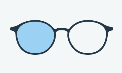 Glasögon med blåljusblockerande filter